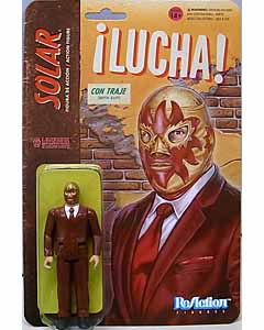 在庫処分特価 UPER 7 REACTION FIGURES 3.75インチアクションフィギュア THE LEGENDS OF LUCHA LIBRE SOLAR IN SUIT